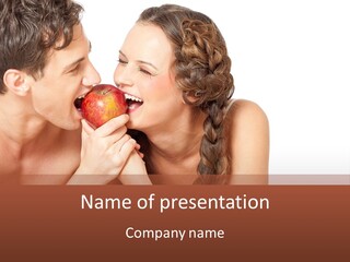 Toothy Vitamins Bite PowerPoint Template