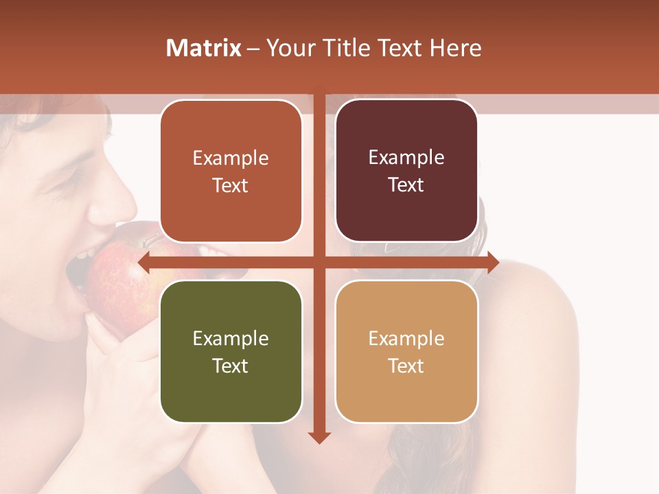 Toothy Vitamins Bite PowerPoint Template