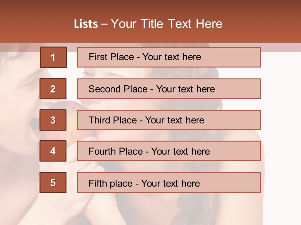 Toothy Vitamins Bite PowerPoint Template