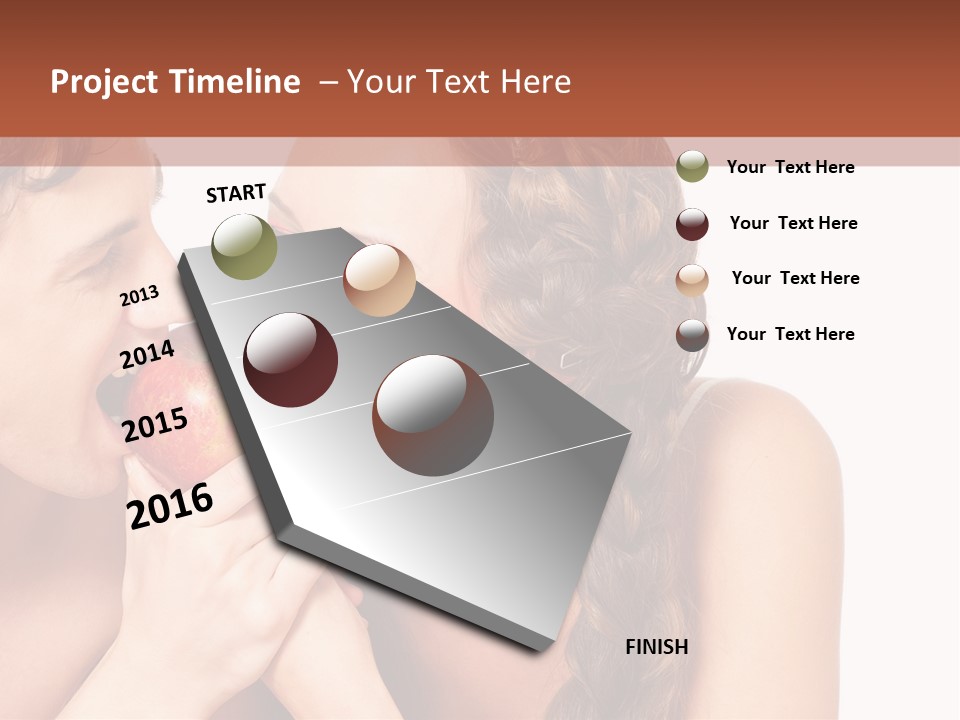 Toothy Vitamins Bite PowerPoint Template