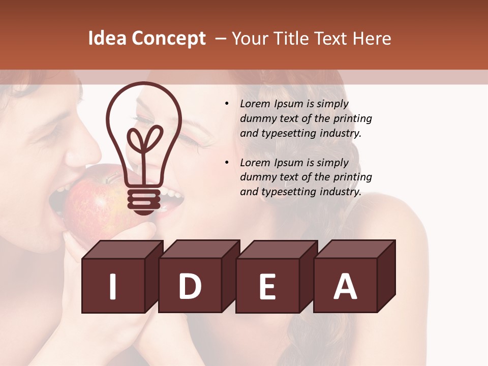 Toothy Vitamins Bite PowerPoint Template