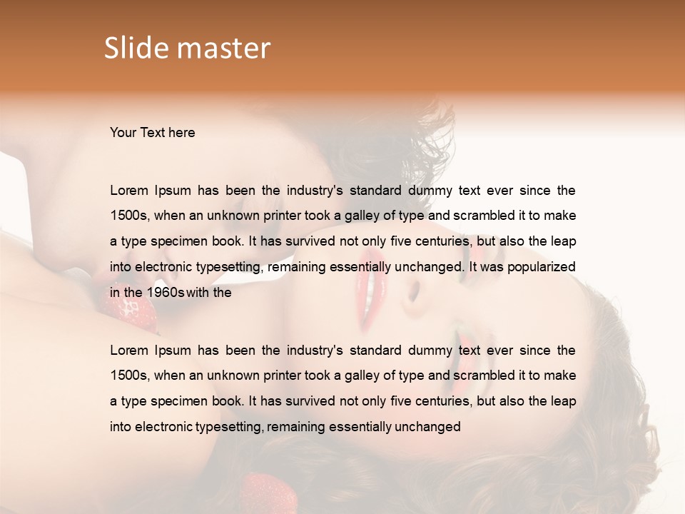 Image Enjoyment Sexuality PowerPoint Template