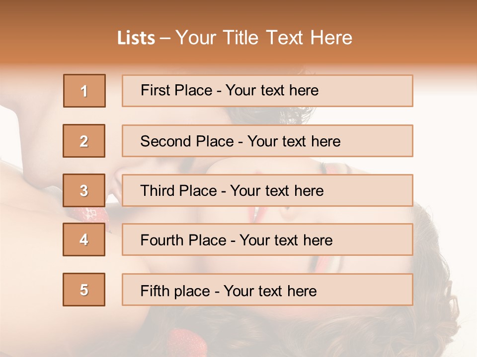 Image Enjoyment Sexuality PowerPoint Template
