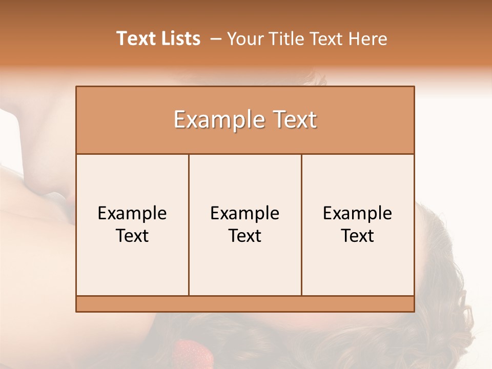 Image Enjoyment Sexuality PowerPoint Template