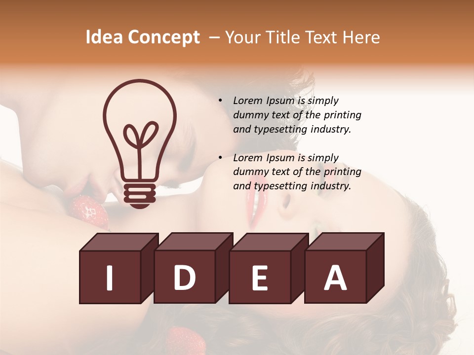 Image Enjoyment Sexuality PowerPoint Template