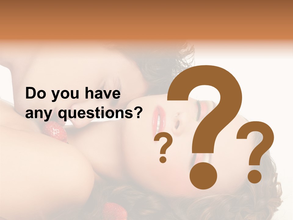 Image Enjoyment Sexuality PowerPoint Template
