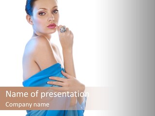 Pretty Vogue Girl PowerPoint Template