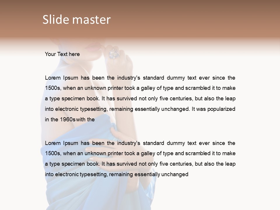 Pretty Vogue Girl PowerPoint Template