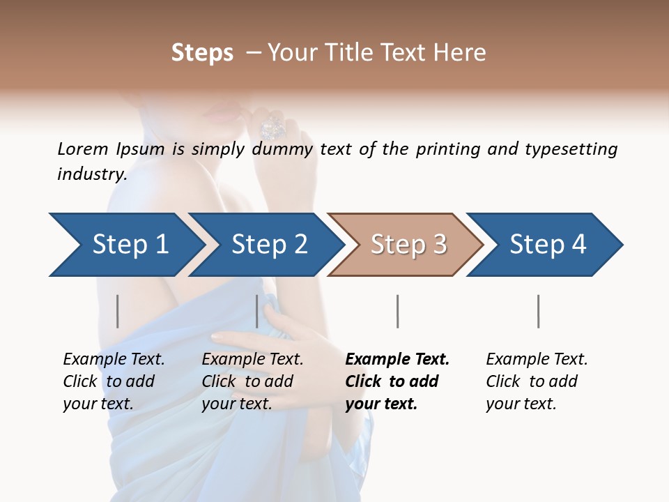 Pretty Vogue Girl PowerPoint Template