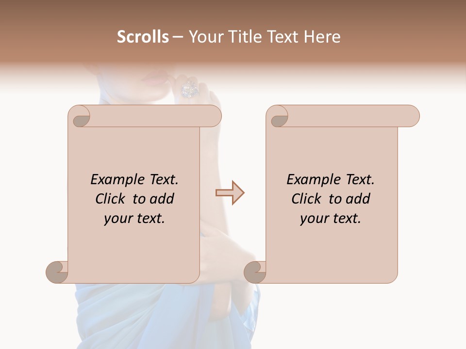 Pretty Vogue Girl PowerPoint Template