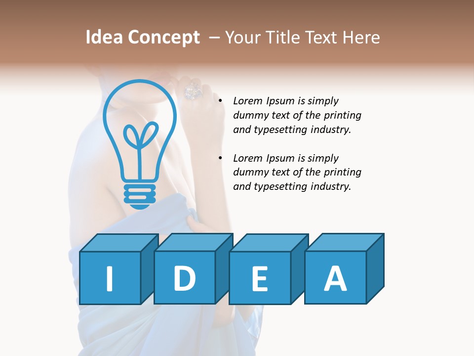 Pretty Vogue Girl PowerPoint Template