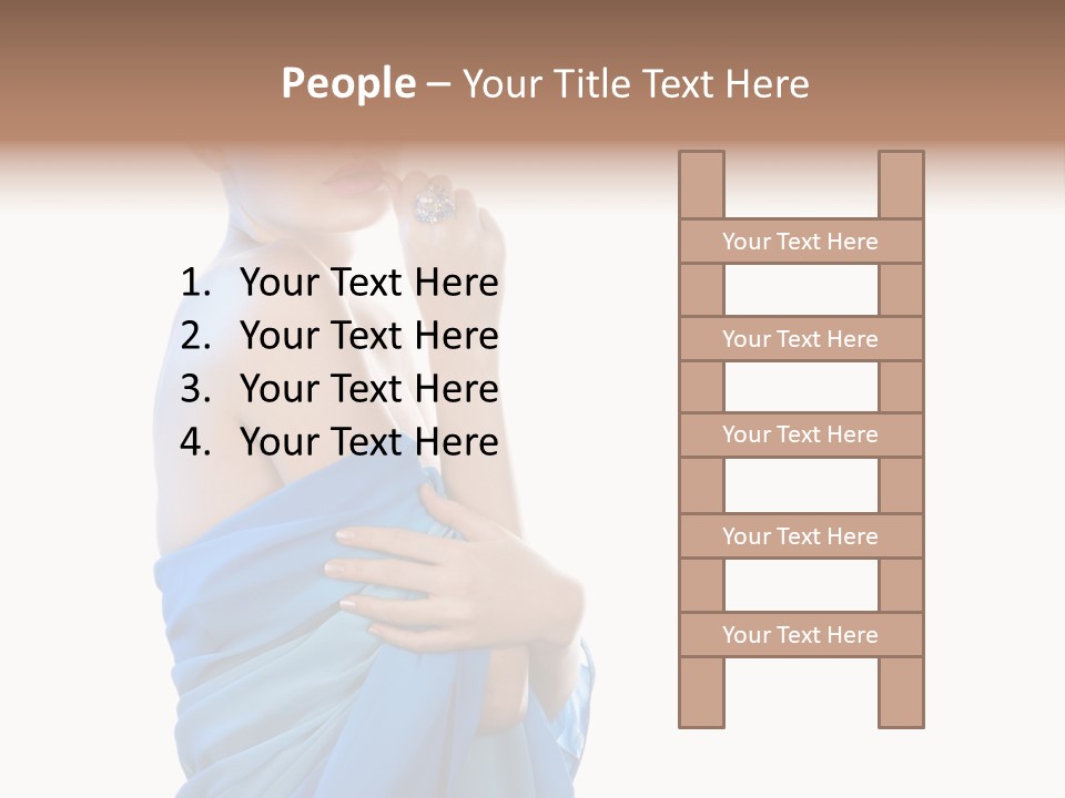 Pretty Vogue Girl PowerPoint Template