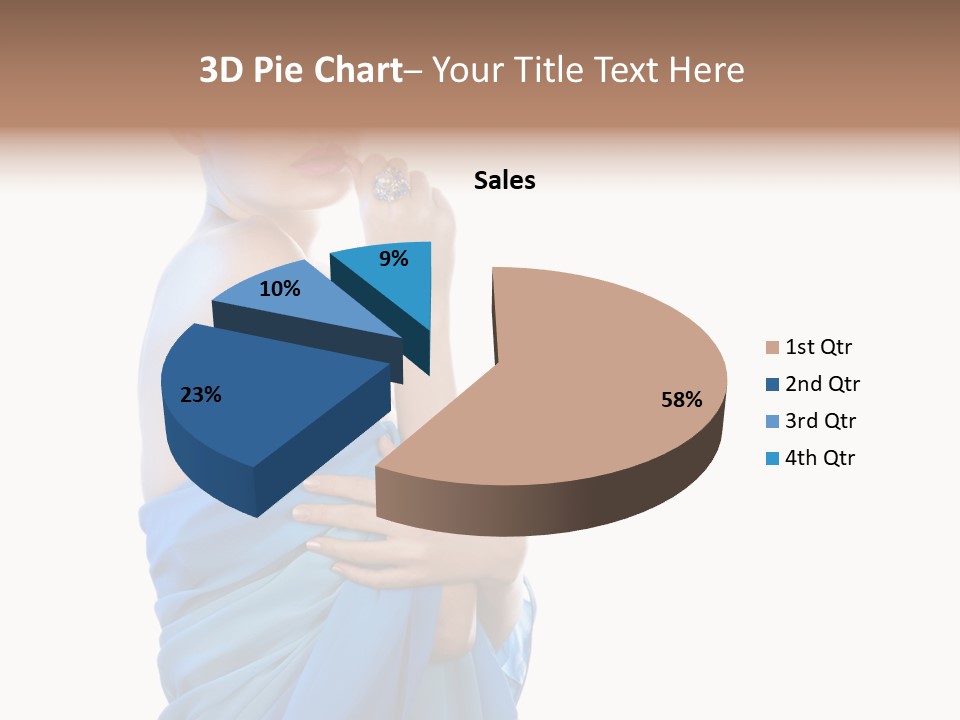 Pretty Vogue Girl PowerPoint Template