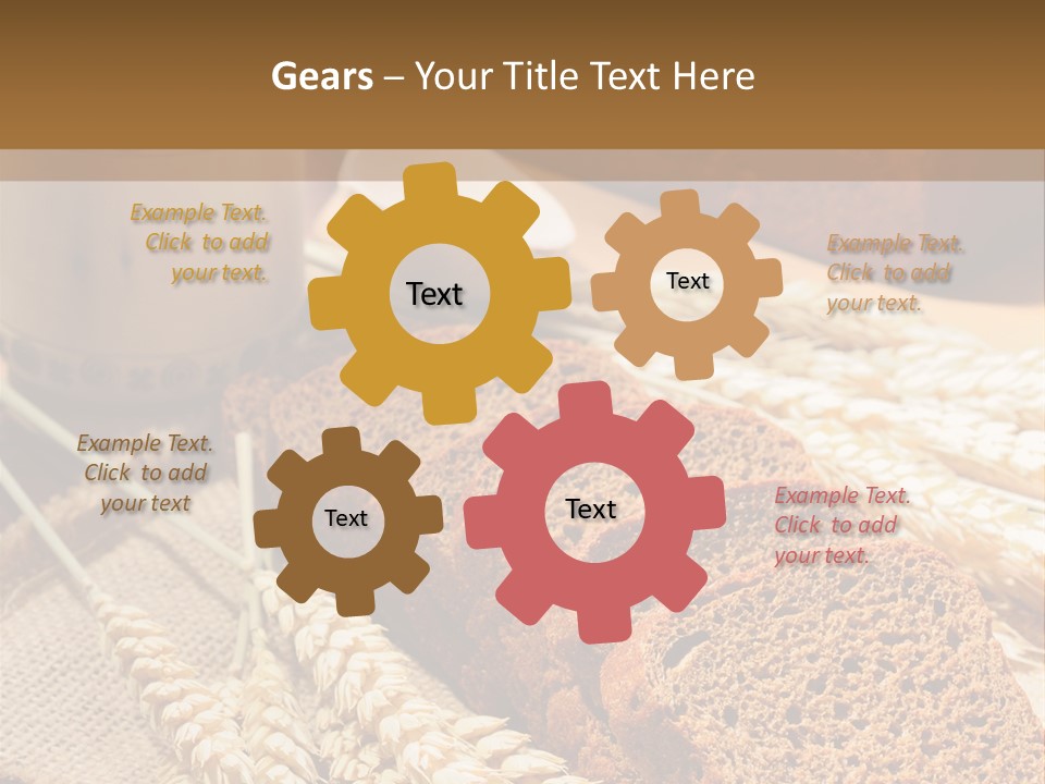 Cooking Grain Black PowerPoint Template