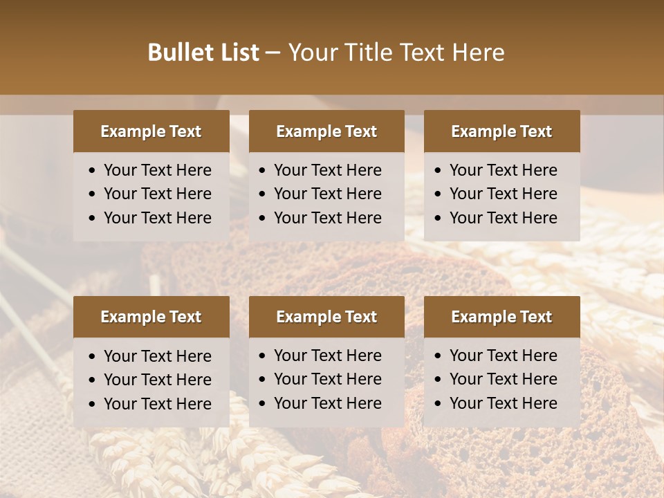 Cooking Grain Black PowerPoint Template