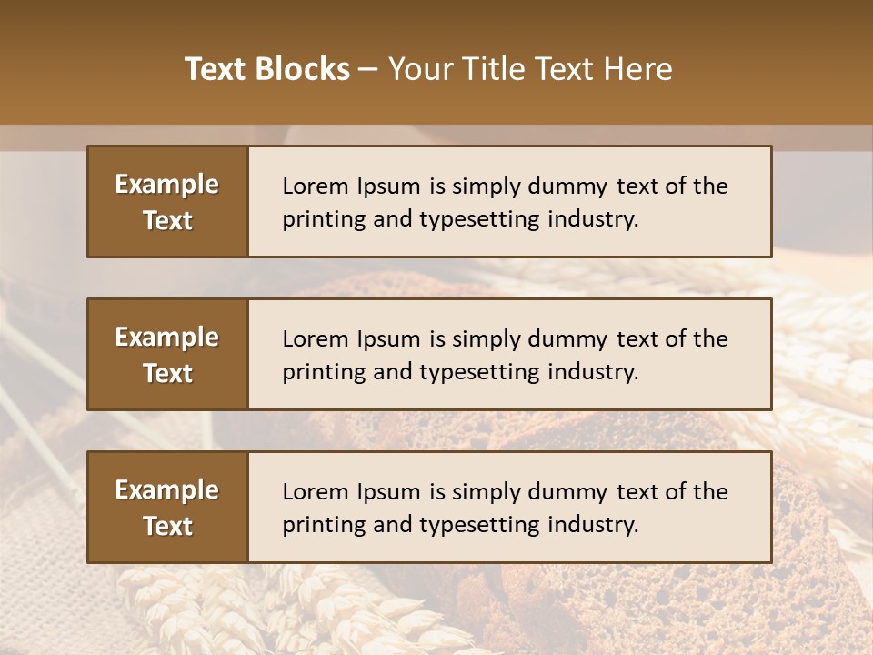 Cooking Grain Black PowerPoint Template