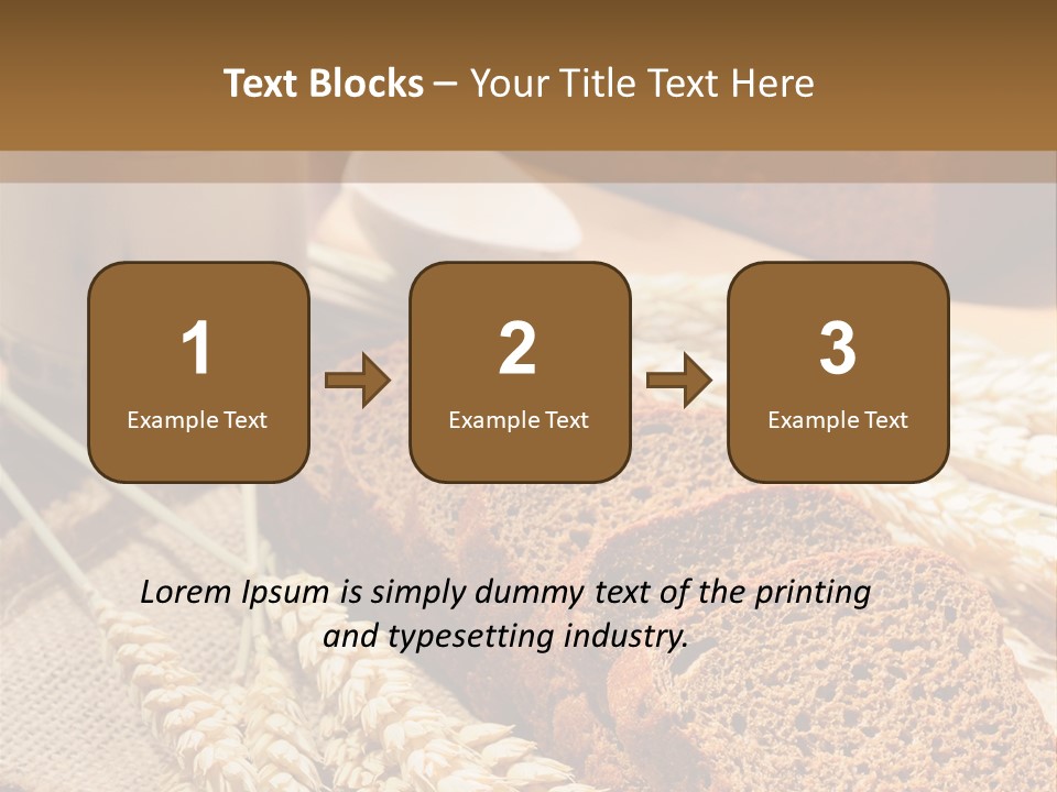 Cooking Grain Black PowerPoint Template