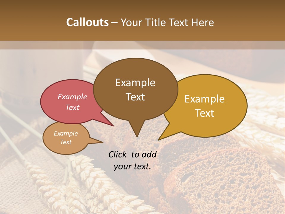 Cooking Grain Black PowerPoint Template