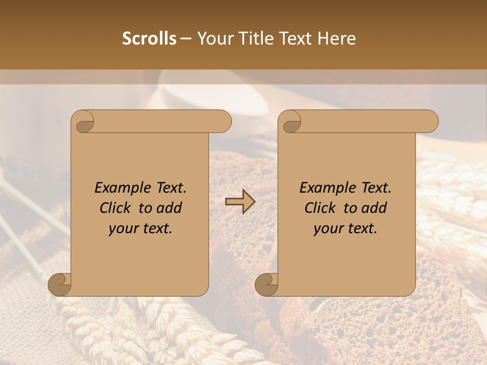 Cooking Grain Black PowerPoint Template