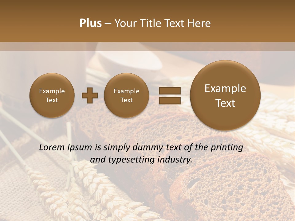 Cooking Grain Black PowerPoint Template