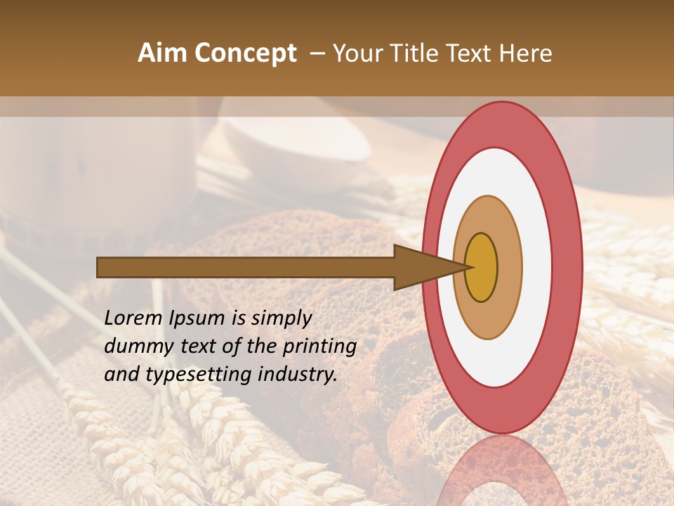Cooking Grain Black PowerPoint Template