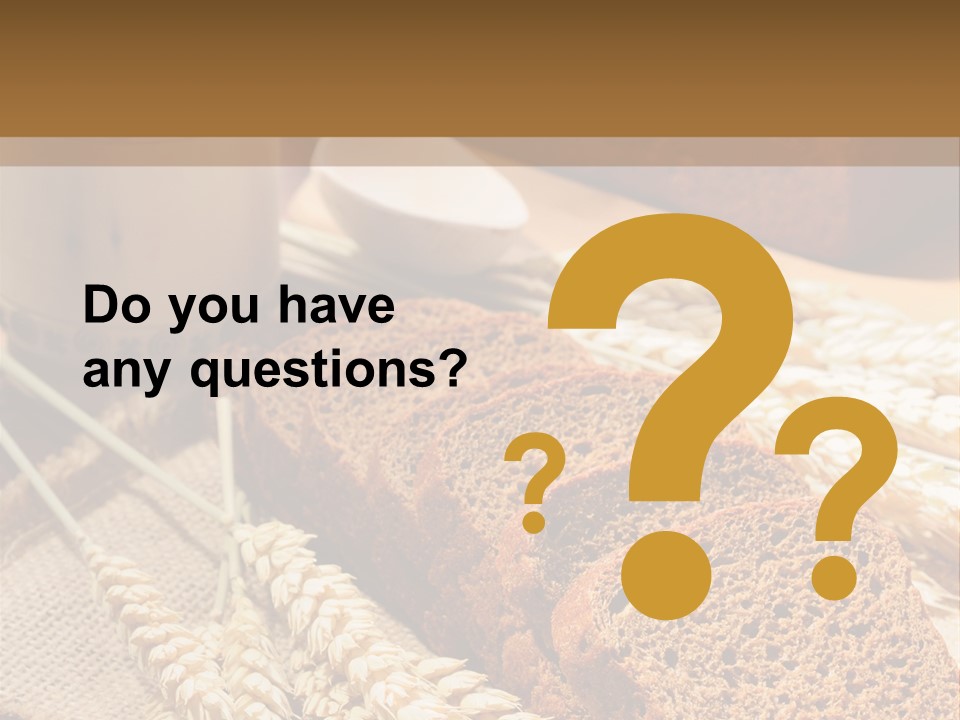 Cooking Grain Black PowerPoint Template