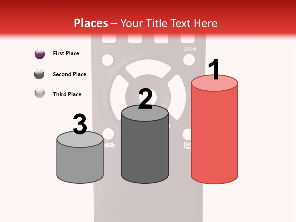 Plastic Background Television PowerPoint Template