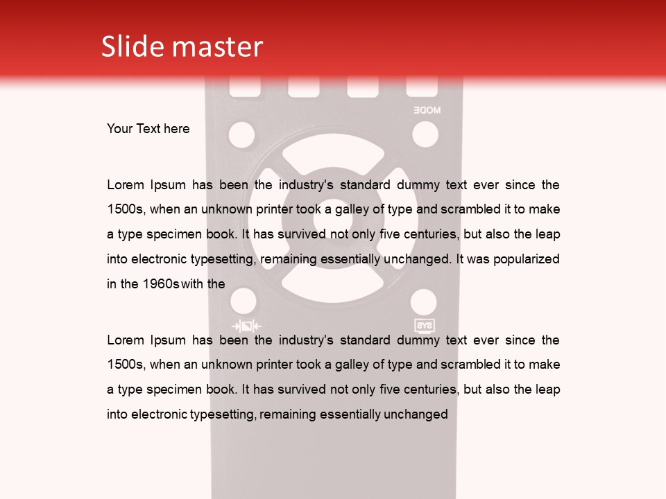 Plastic Background Television PowerPoint Template