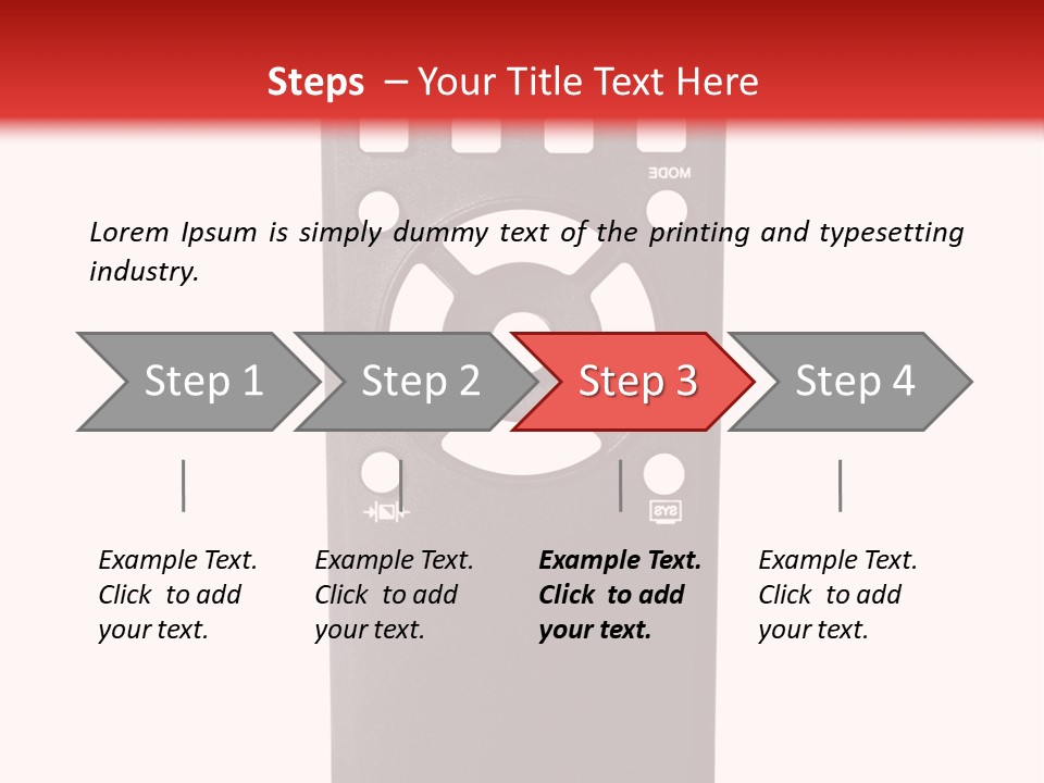 Plastic Background Television PowerPoint Template