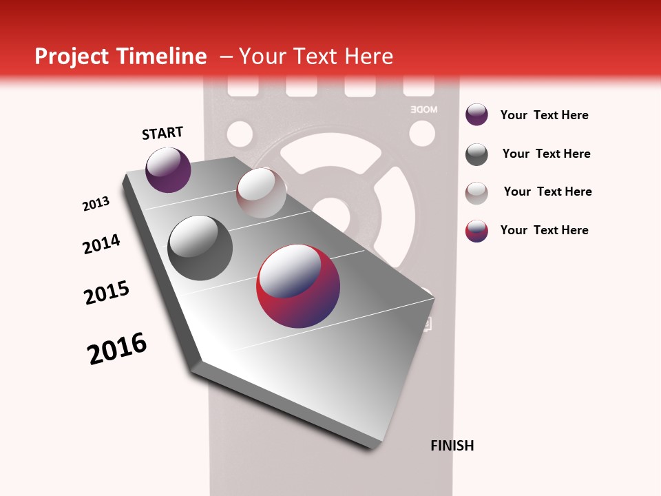 Plastic Background Television PowerPoint Template