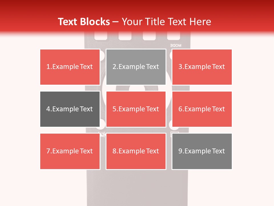 Plastic Background Television PowerPoint Template