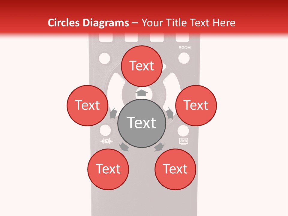 Plastic Background Television PowerPoint Template