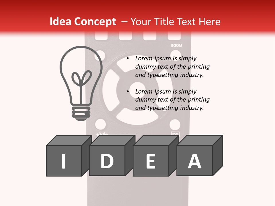 Plastic Background Television PowerPoint Template