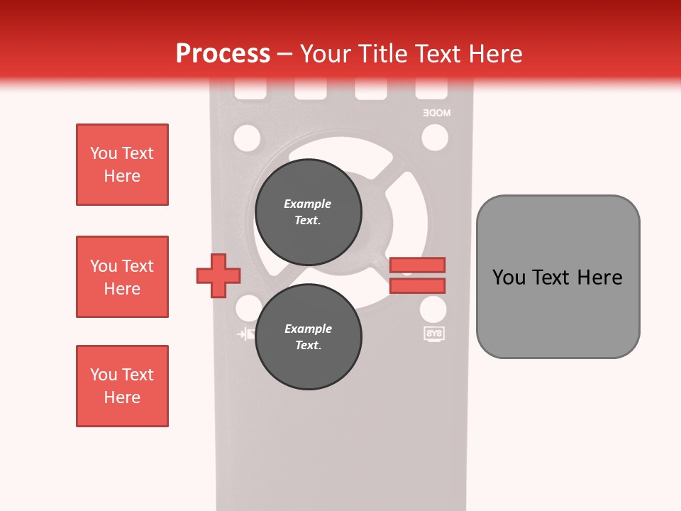 Plastic Background Television PowerPoint Template