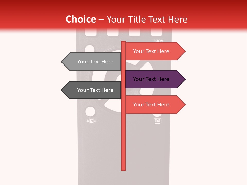 Plastic Background Television PowerPoint Template