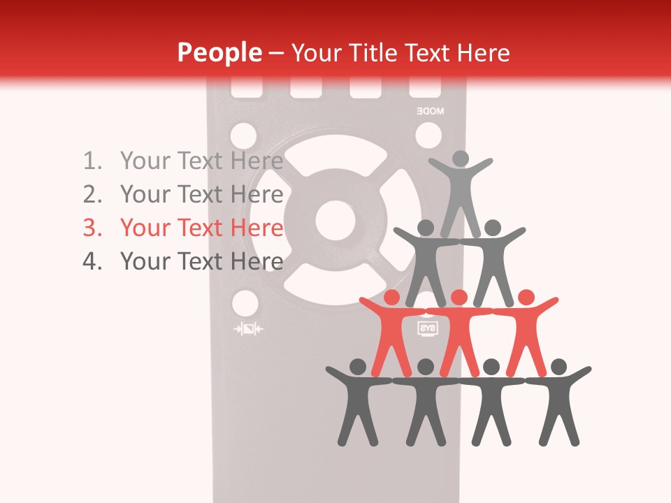 Plastic Background Television PowerPoint Template