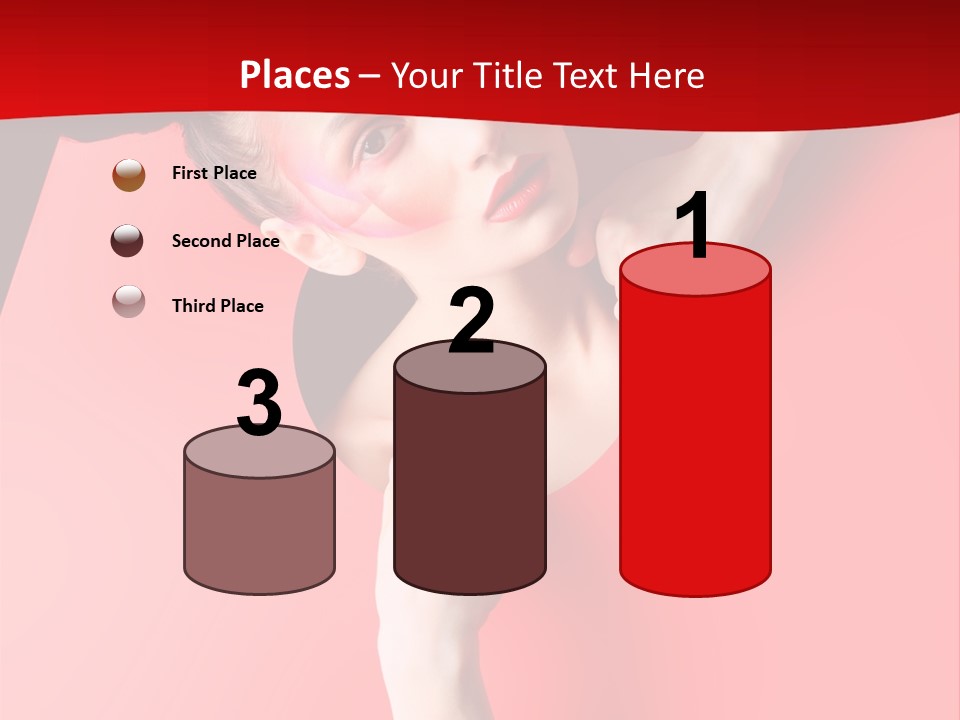 Lady People Brunette PowerPoint Template