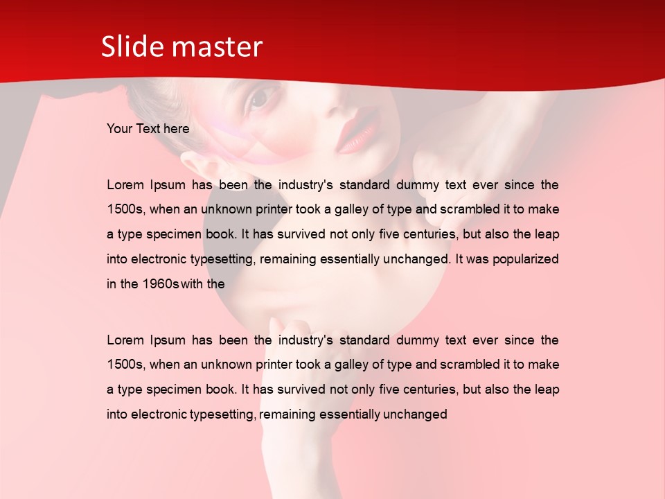 Lady People Brunette PowerPoint Template