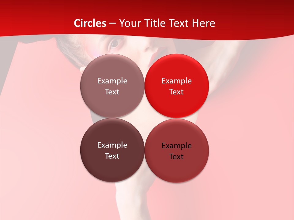 Lady People Brunette PowerPoint Template