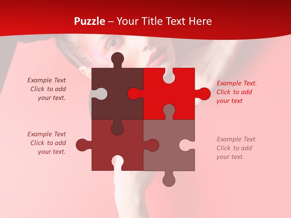 Lady People Brunette PowerPoint Template