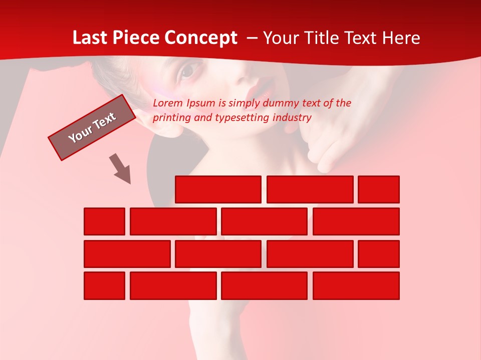 Lady People Brunette PowerPoint Template