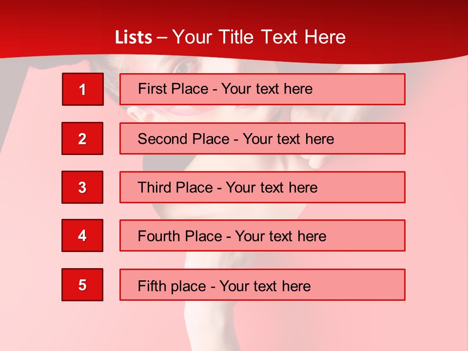 Lady People Brunette PowerPoint Template