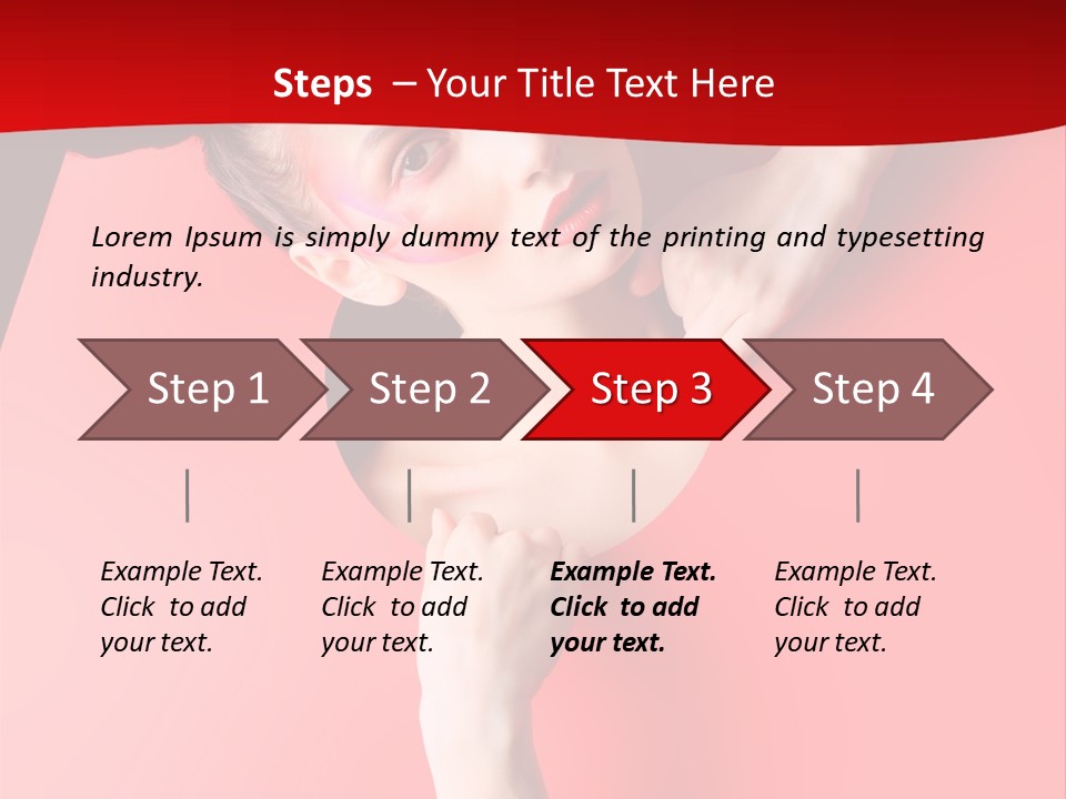 Lady People Brunette PowerPoint Template