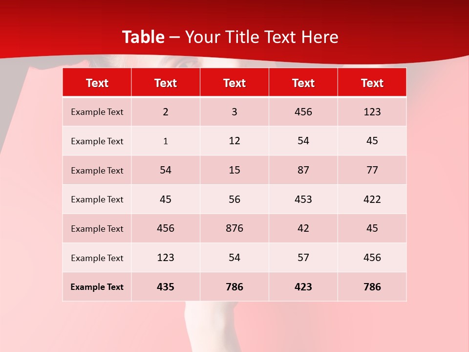 Lady People Brunette PowerPoint Template