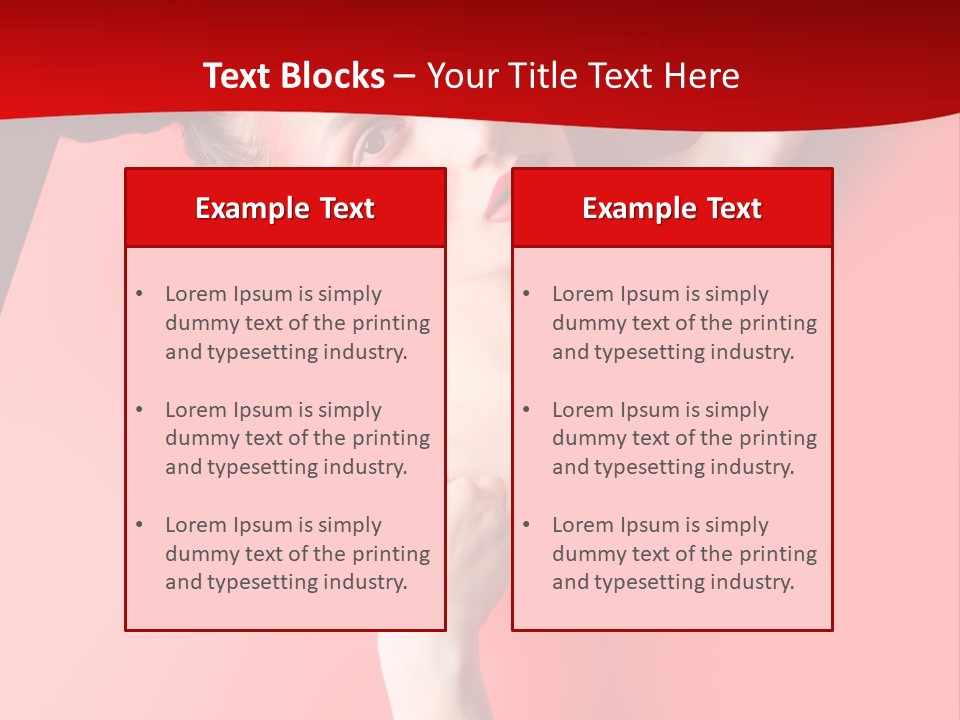 Lady People Brunette PowerPoint Template