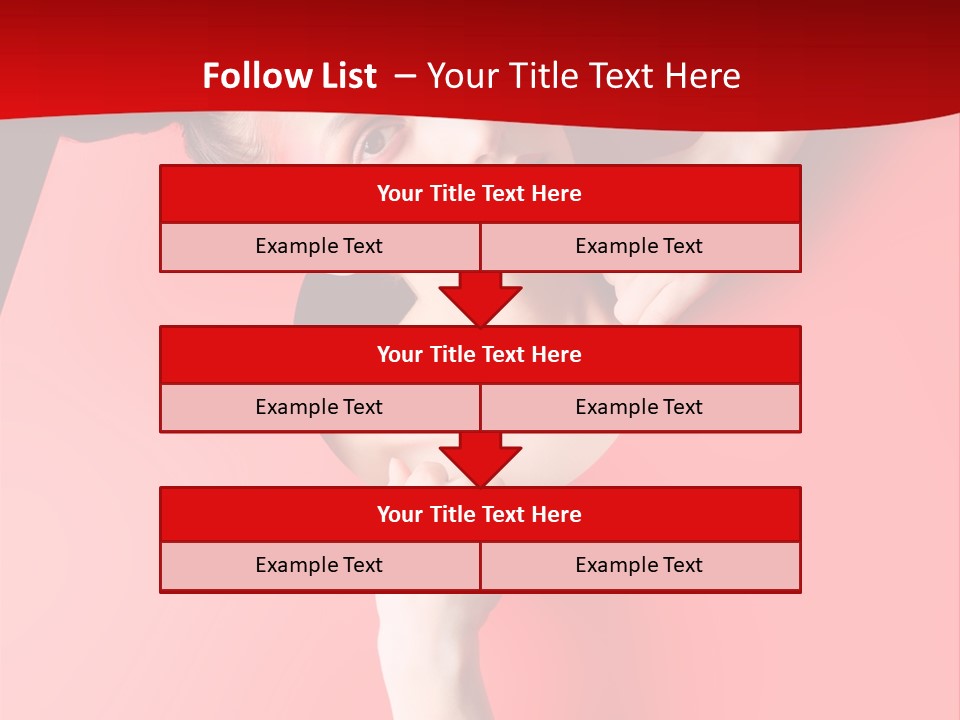 Lady People Brunette PowerPoint Template