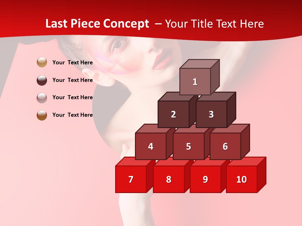 Lady People Brunette PowerPoint Template