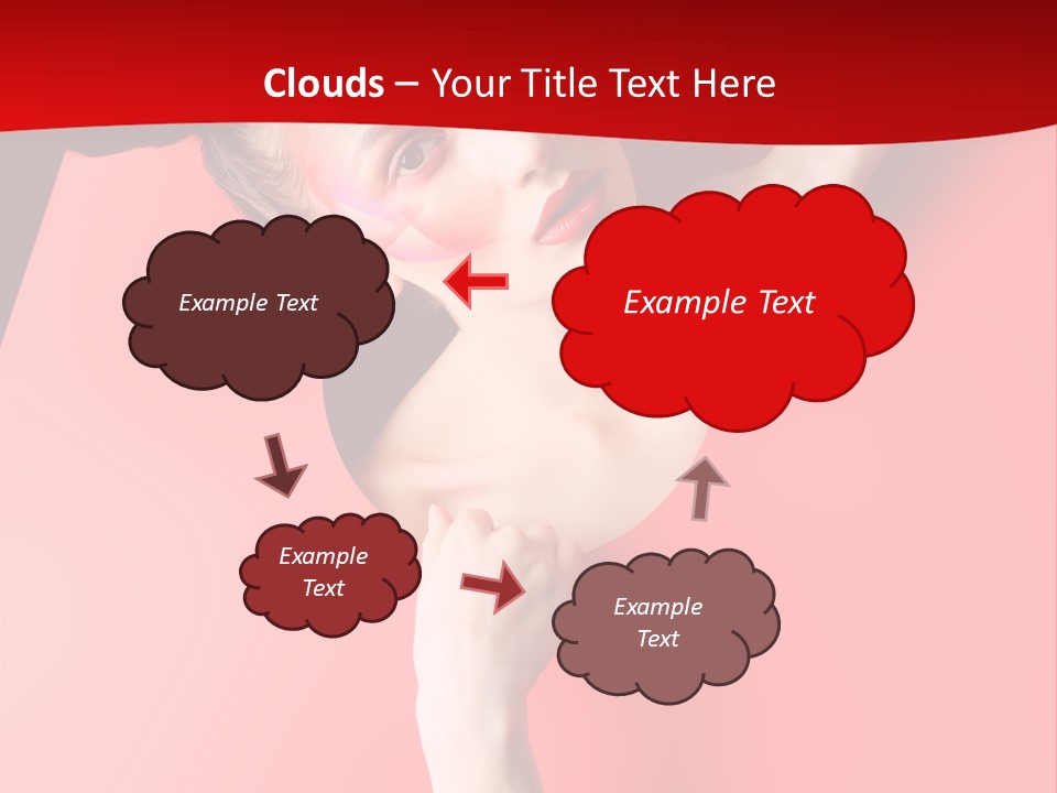 Lady People Brunette PowerPoint Template