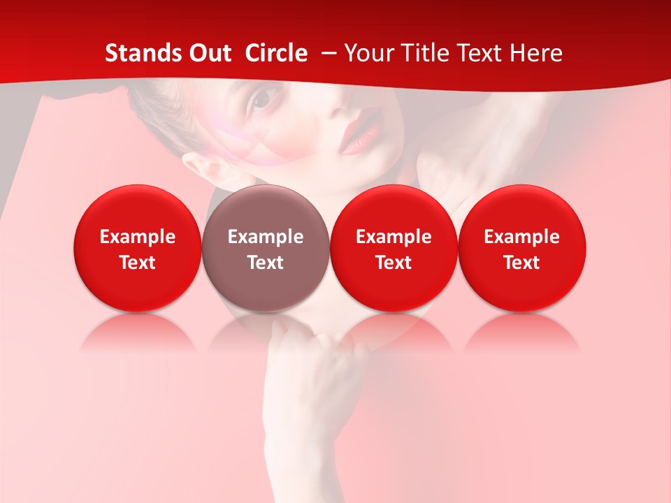 Lady People Brunette PowerPoint Template