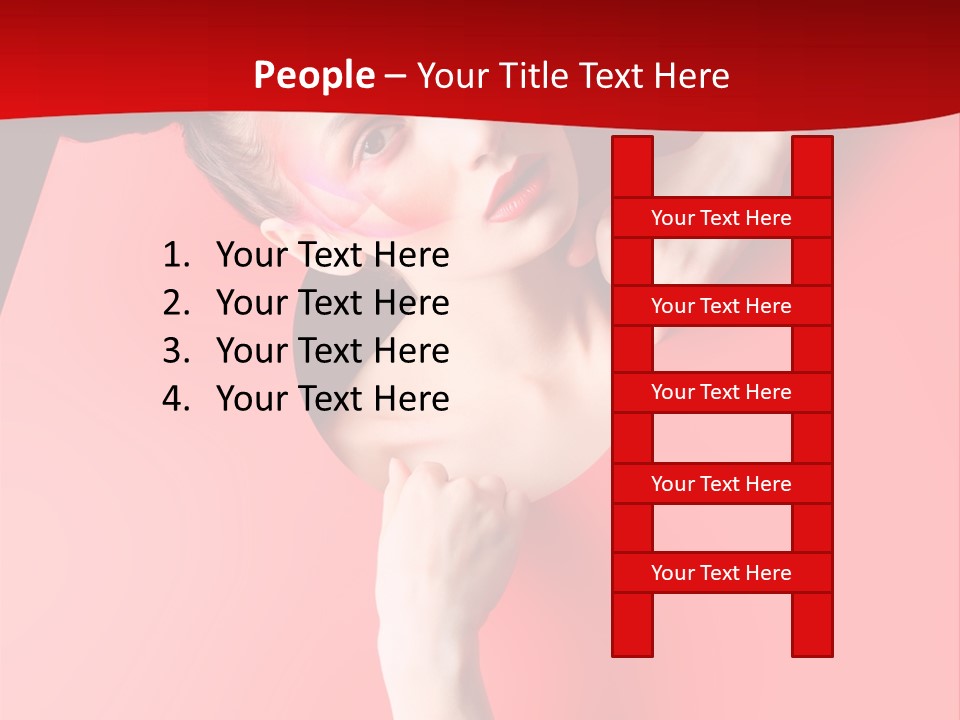 Lady People Brunette PowerPoint Template